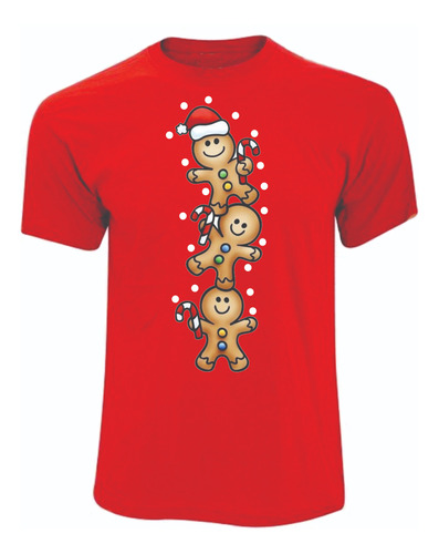 Camisetas Navideñas Navidad Ginger Cookies Galletas Gengibre