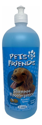 Shampoo Líquido Hipoalergénico 1lts Perro Pets Friends