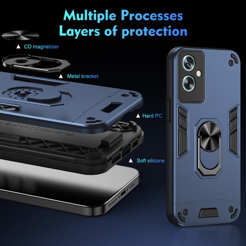 Jidihu Capa Para Oppo A79 5g De Metal Anticolisão Com Vidro