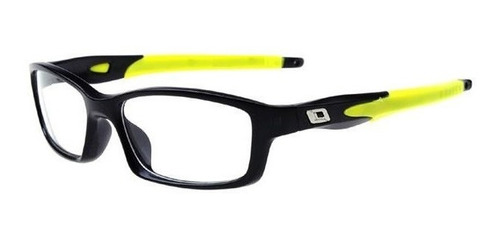 Marco Lentes Ópticos Sport Crosslink Matte Black Yellow 52mm