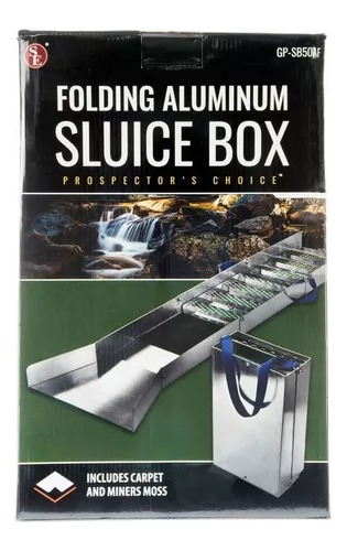 Sluice Box Draga Alfombra Lavar Oro Criba Canaleta T. Fisica