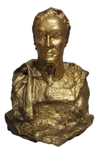 Figura Escultura De Simón Bolívar Mide 22cm Alto Resina 