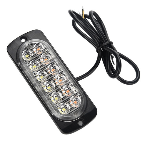 12-24v Camión Coche 12 Led Flash Estroboscópico Advertencia