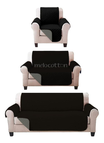 Juego 3 Protector Para Muebles Salas Doble Vista Sillones