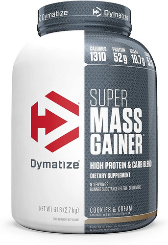 Super Mass Gainer 6lbs Dymatize Nutrition - Cookies & Cream