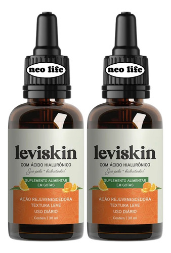 5 Leviskin 30ml Original - Envio Rápido - Loja Oficial Chega Amanha