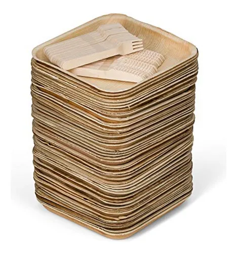 Platos desechables bambu sales