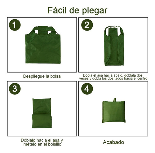Paquete 3 Bolsas Ecológica Reutilizable Ecológica Compras