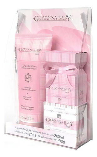 Kit Giovanna Baby Classic Colônia Hidratante E Sabonete