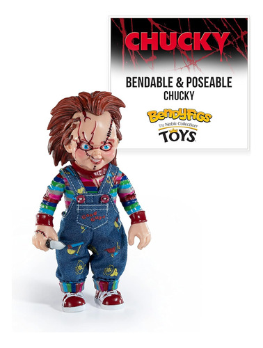 Figura De Chucky Coleccionable De 6 Pulgadas Bendyfigs