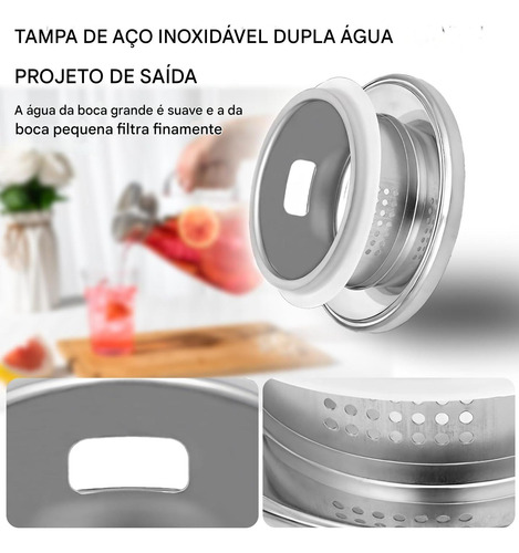 Jarra De Vidro Borossilicato Com Tampa De Inox 2,6 Litros