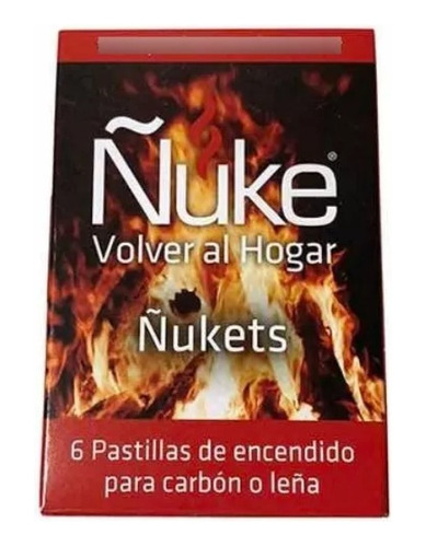 Set  Ñukets 5 Cajas Pastillas Para Encendido Leña O Carbón