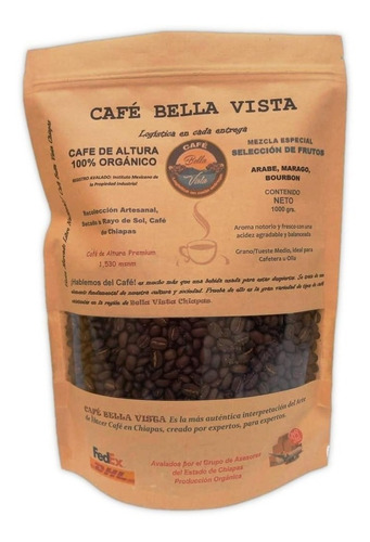 Café De Chiapas Mezcla Gourmet Especial Tostado Grano 4 Kg
