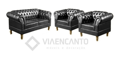 Conjunto Chesterfield Via Encanto 03 Peças Duque 