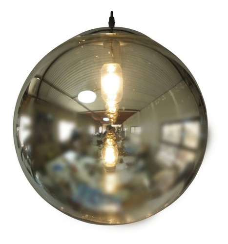 Imagen 2 de 5 de Lampara Colgante Cristal Esfera 40 Cm Efecto Lava Don Led