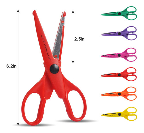 Ucec Tijeras Para Manualidades Borde Decorativo Paquete De 6 Color