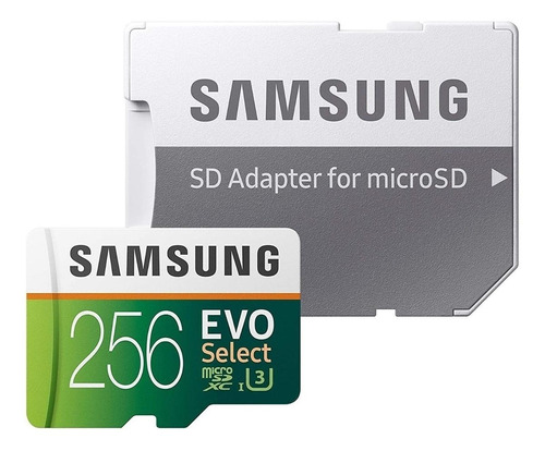 Tarjeta de memoria Samsung MB-ME256DA/AM  Evo Select con adaptador SD 256GB
