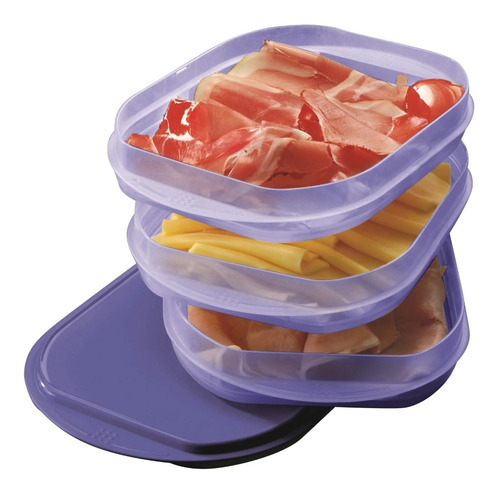 Fiambrera Tupper Apilable 3 Niveles Tupperware