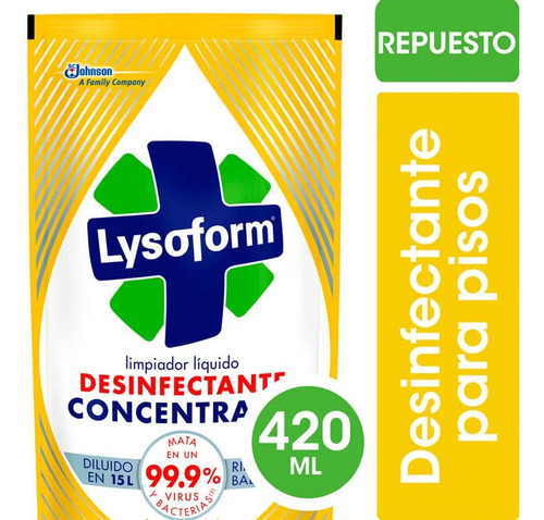 Limpiador Lysoform Citric Repuesto 420ml