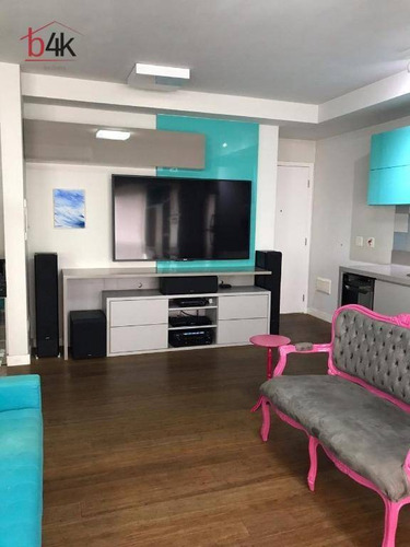 Apartamento Venda Nysp Brooklin. 1 Quarto, 52m², 1 Vaga. Rua Guararapes 305 - Brooklin Novo. - Ap1841
