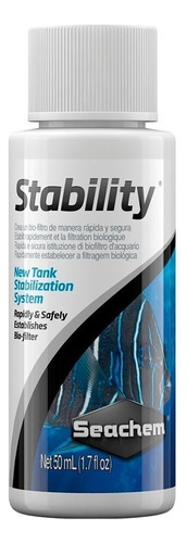 Acelerador biológico de agua dulce y marina Stability Seachem de 50 ml