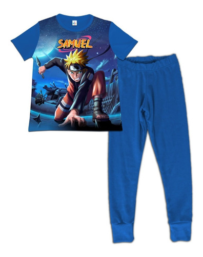 Pijama Niño Manga Corta Naruto Shippuden Algodon