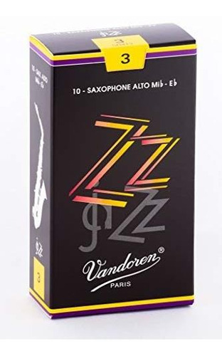 Cañas Vandoren Sr413 Alto Sax Zz Fuerza 3; Caja X 10.