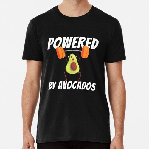 Remera Powered Avocados Barbell Gym Avocado Algodon Premium