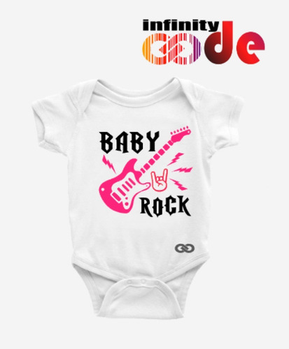 Body Bebé Baby Rockero Infantil Guitarra Eléctrica Fender