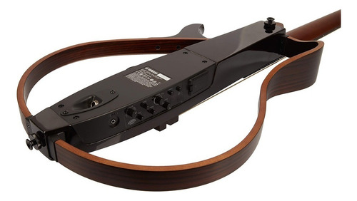 Cuerdas de guitarra silenciosas en acero SLG 200s Tbl Black C Bag Yamaha Color negro translúcido, material de diapasón, palisandro, guía para la mano derecha