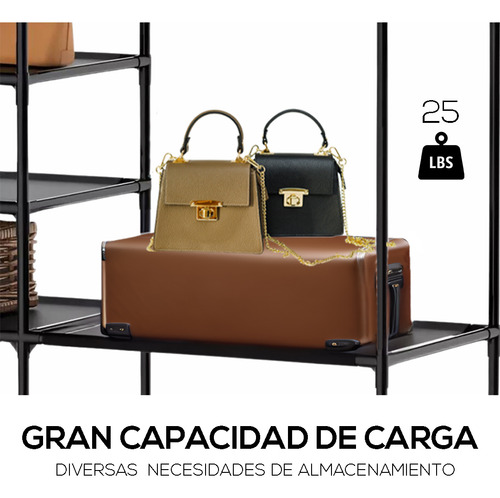 Perchero De Piso Organizador De Ropa Rack Colgador Closet Color Blanco
