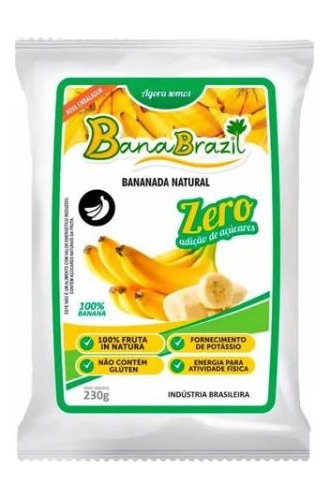 Doce De Bananinha Natural Diet Sem Açúcar Banabrazil Zero