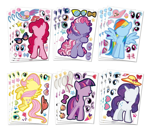 Set Stickers Rompecabezas Para Niñas, Regalo My Little Pony