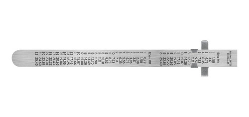 Regla Bolsillo Acero Inoxidable Bolsillo 15cm Truper 101810