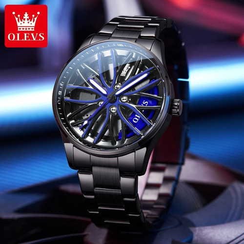 Relojes Luminosos De Cuarzo Inoxidable Olevs 9937