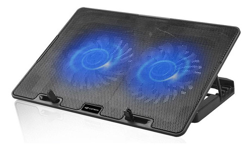 Base Notebook Regulável Refrigerada 15,6 Nbc-50bk C3tech Cor Cinza-escuro Cor do LED Azul