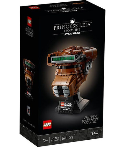 Lego Star Wars 75351  Casco De La Princesa Leia (boushh)