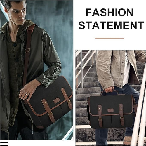 Bonito Portafolio Hombre Con Divisiones Resistente Al Agua