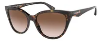 Comprar Gafas de sol Emporio Armani Ea4162 587913 55, color de la montura, color Havana Rod, color de la lente Havana, color marrón degradado, diseño de gatito