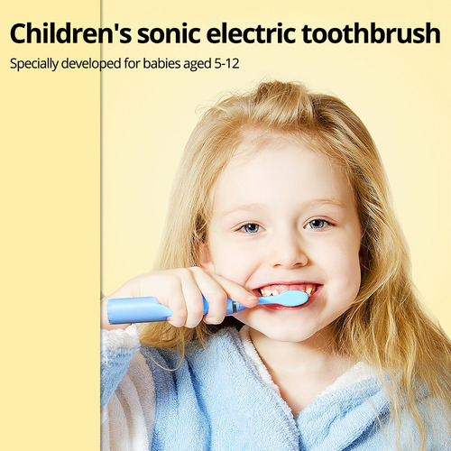 Imagen 2 de 10 de Cepillo Dental Para Niños Eléctrico Usb: Divertido, Alegre