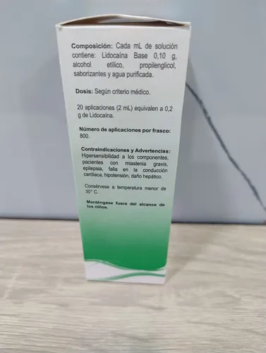 Anestesia Lidocaina Spray Uso Topico