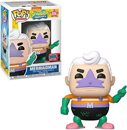 Figura De Vinilo De Bob Esponja Squarepants Mermaid Man