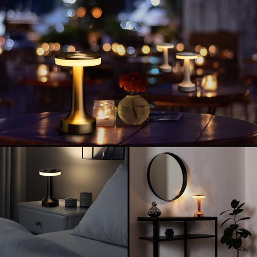 Lámpara De Mesa Led Portátil Con Sensor Táctil, Brillo De 3