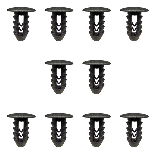 Traba Grampa Clips De Tapizado De Puerta Fiat X10 Negro