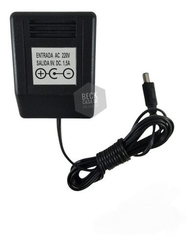 Fuente 9v 1,5a Genérica Negativo Centro Casio / Pedal