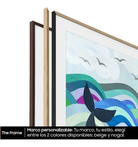 Imagen 8 de 9 de Smart Tv Samsung The Frame Qled 4k 55'' + Marco Beige