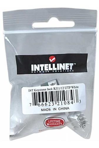 Jack Rj11 Rj12 Keystone De Impacto Blanco Intellinet 210843