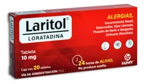 Comprar Loratadina 10mg Laritol Antihistamínico Caja Con 20 Tabletas