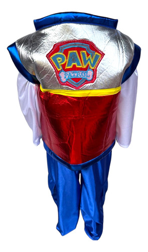 Disfraz Rider Premium Ryder Patrulla Canina Pawpatrol (chaleco Con Escudos Bordados + Pantalon Con Bolsas En Laterales + Camisa Ml)