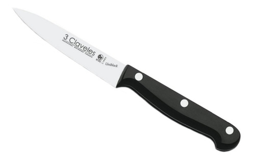 Cuchillo Verduras Tres Claveles  Inox Uniblock 10cms 212120